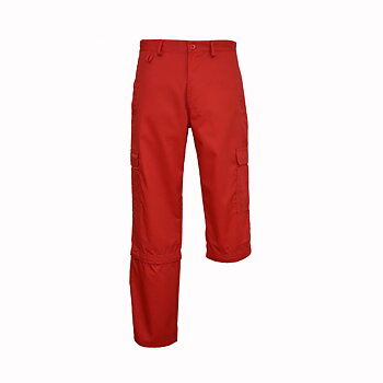Zip-off byxa Herr - Röd 