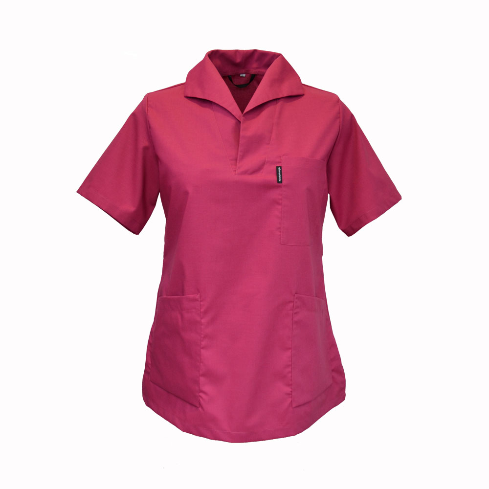V-blus Dam med krage - 4