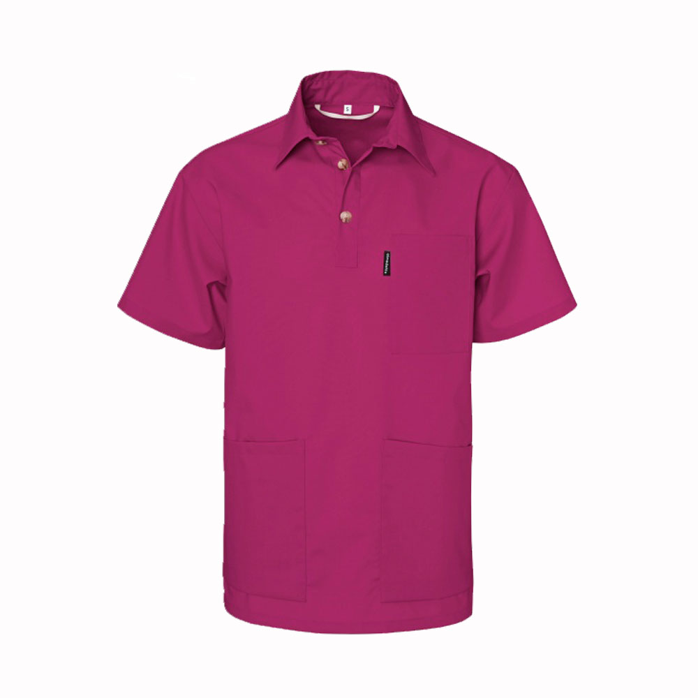 Bussarong med krage, Herr/Unisex - Cerise 