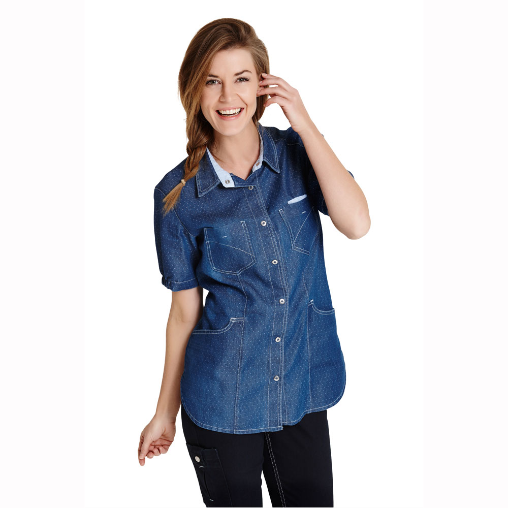 Blus denim, dam