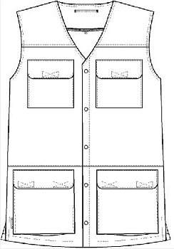 Jeansväst Herr/Unisex