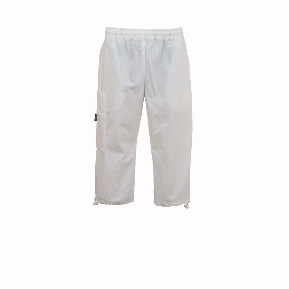 Capribyxa 3/4-längd Unisex, krinklad bomull