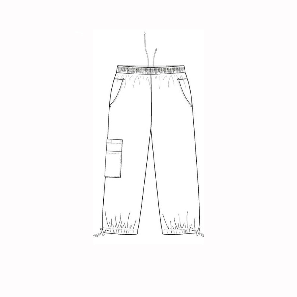 Capribyxa 3/4-längd Unisex, krinklad bomull - 4