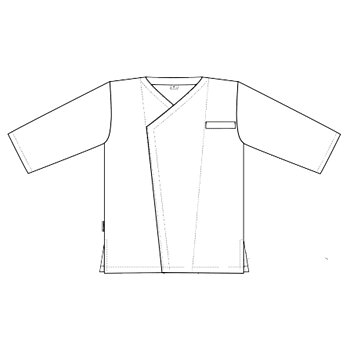 Kockrock v-hals, Unisex
