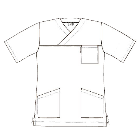 V-blus Dam, krinklad bomull - 7