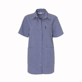 Skjorta Unisex, Blå/beige rutig