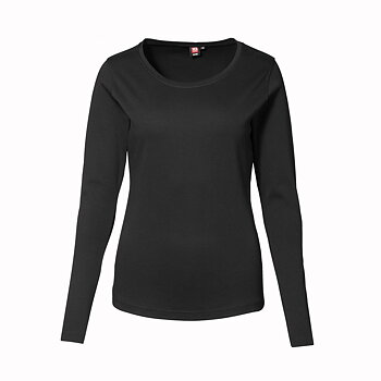 T-shirt/Topp Dam, långärmad - Svart 