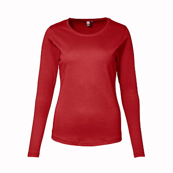 T-shirt/Topp Dam, långärmad - Röd