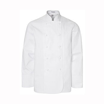 Kockrock Herr/Unisex, lång ärm, vit