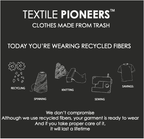 TEXTILE PIONEERS™ - Clothes made from trash