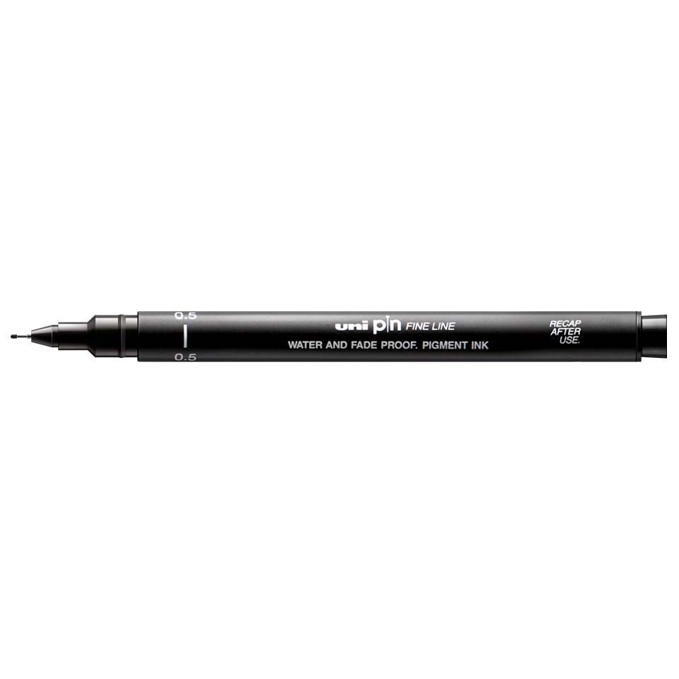 UniPin Fineliner Pens, Pack of 5 Tips Black – The Fine Art Warehouse