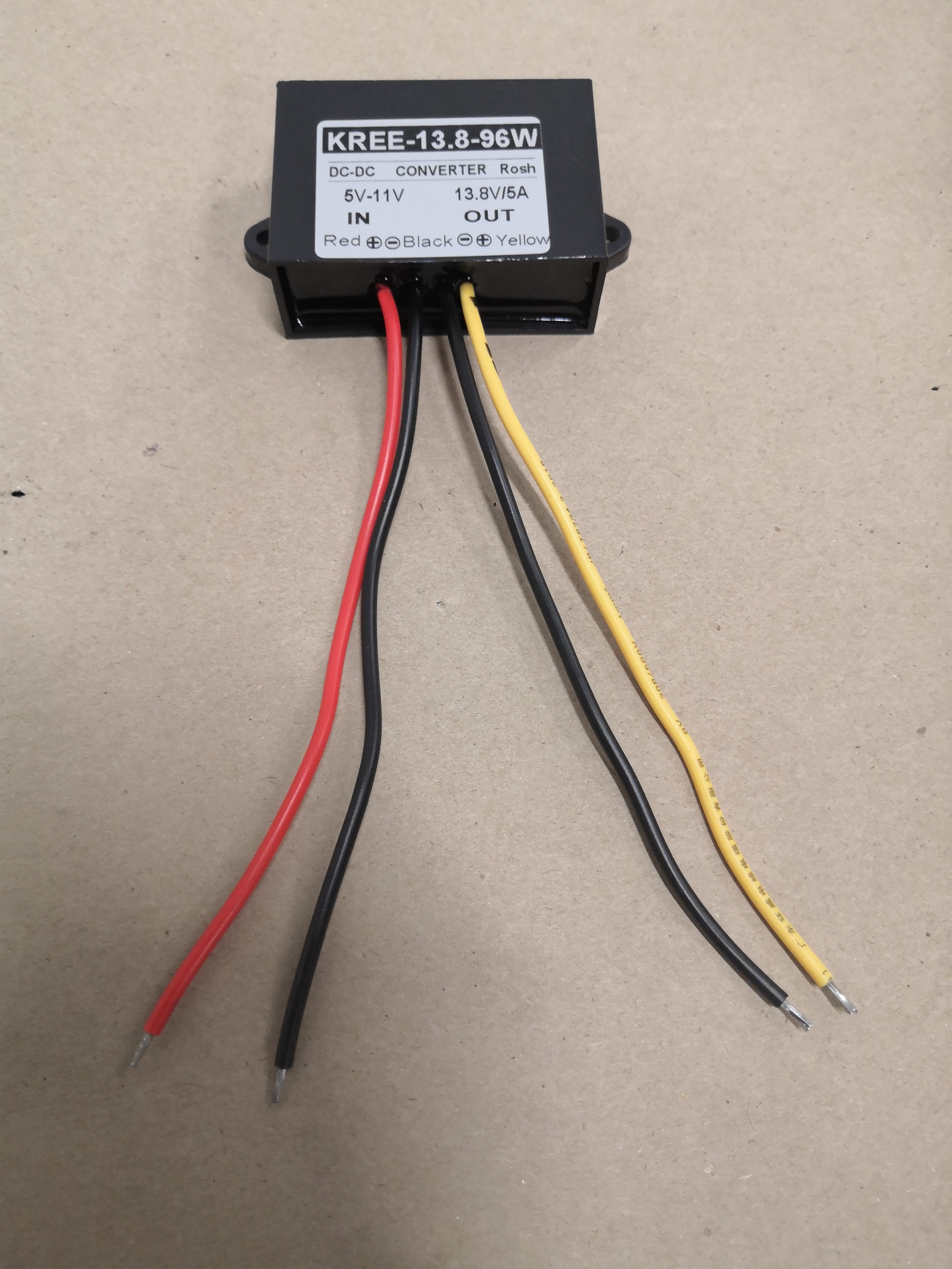Omformare 6 volt till 12 volt max 4 ampere