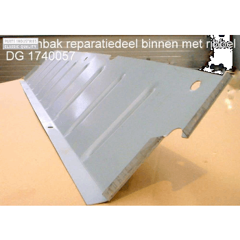 Golv, repplåt under pedaler insida