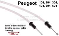 Gaswire  till Peugeot 104, 204, 304, 404, 504, 604 (all engines)