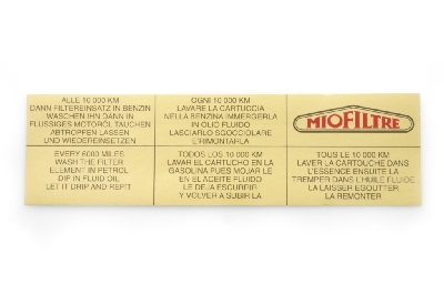 Dekal luftfilter