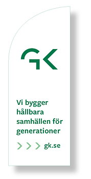 Beachflagga vit 