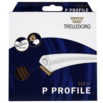 Tätningslist p-list 6 m brun