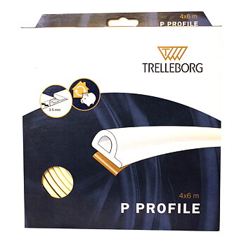 Tätningslist p-list 24 m vit,