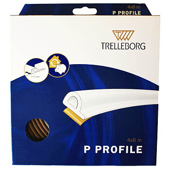 Tätningslist p-list 24 m brun,