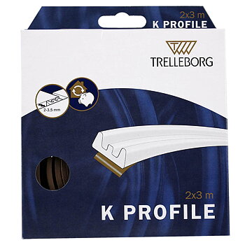 Tätningslist k-list 6 m brun