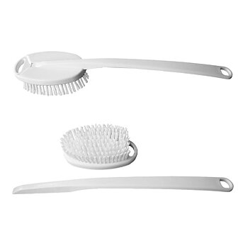 Badborste plast/nylon med skaft 