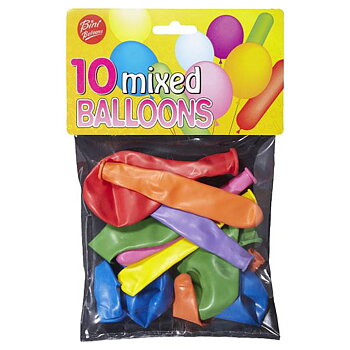 Ballong, avl/rund 10-pack