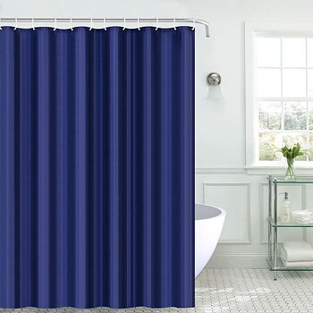 Duschdraperi polyester marin 