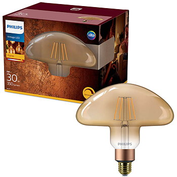 Philips Ledlampa svamp 5W (30W) E27 guld dimbar