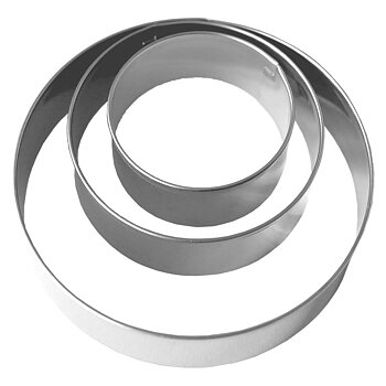 Kakmått, 3 st/set runda