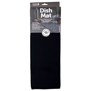 Diskunderlägg svart microfiber
