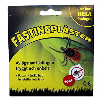 Effektivt sätt att ta bort fästingar. Fästingplåster 6-st