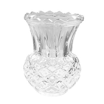 Kristallvas från Franska ARC International. Perfekt för de små vårblommorna 