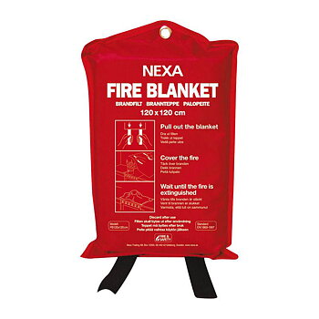 Brandfilt röd 120 x 120 cm