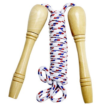 Hopprep 250cm med greppvänliga ergonomiska trähandtag.