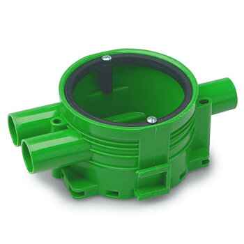Apparatdosa grön 3x16mm  stut