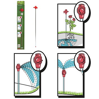 Rotvattnare / vattenspridare med tre olika funktioner. Nyby