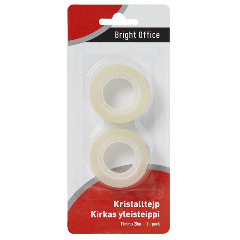 Tejp 19 mm x 20 m. 2-pack