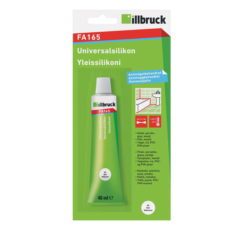 Universalsilikon vit 40 ml