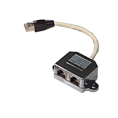 Y-Kabel RJ45 TP, FTP(skärmad), för att dela Nätverksanslutningen till två
