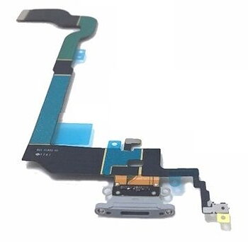 iPhone X, Lightning connector, audio flex cable, Vit, Laddkontakt