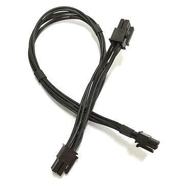 35CM Mac Pro Mini 6pin to 2x 6 pin PCIe Dual 6pin Power Cable for Mac Video Card