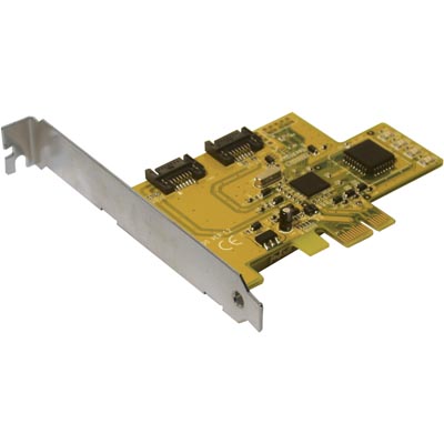 DeLOCK kontrollerkort, PCI-Express, SATA 3Gb/s, 2xSATA-kanaler internt(70137)