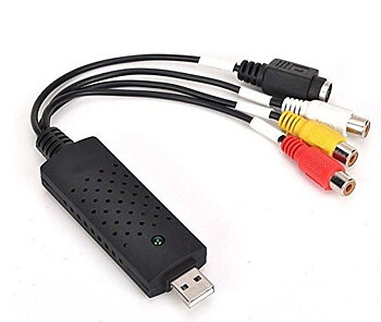 Coomoors Videograbber, EasierCAP USB 2.0 Tv DVD VHS videoljud Av Capture för Windows 7,8,10 32 64 Bit