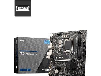 MSI PRO H610M-G Moderkort LGA 1700,mATX, DDR5, 1x PCI-E x16, 1x M.2
