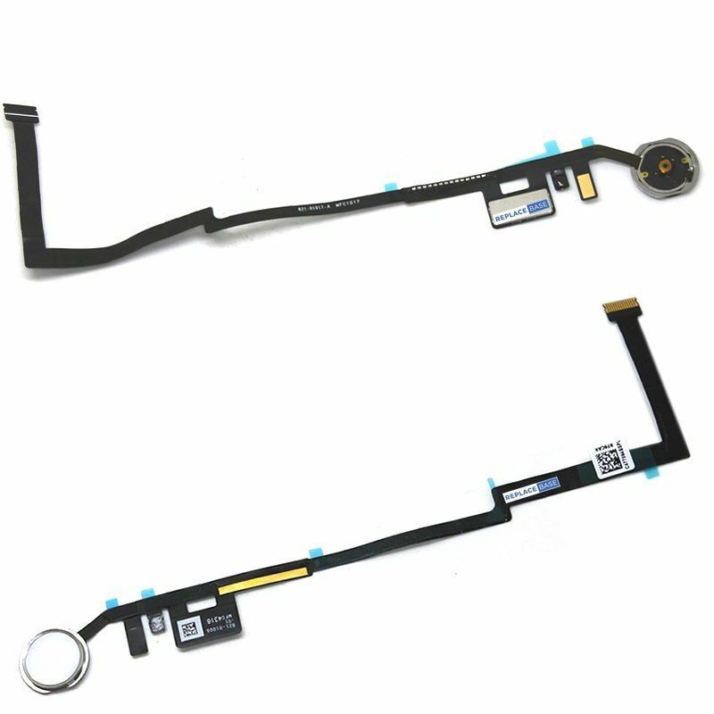 (821-01006) Home Button(Hemknapp) For iPad 2017 821-01006 White Ribbon Repair Replacement Flex Cable