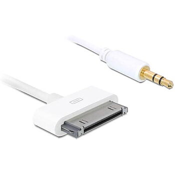 DeLOCK ljudkabel till iPhone och iPad, dockkontakt till 3,5mm ha, 1m, vit