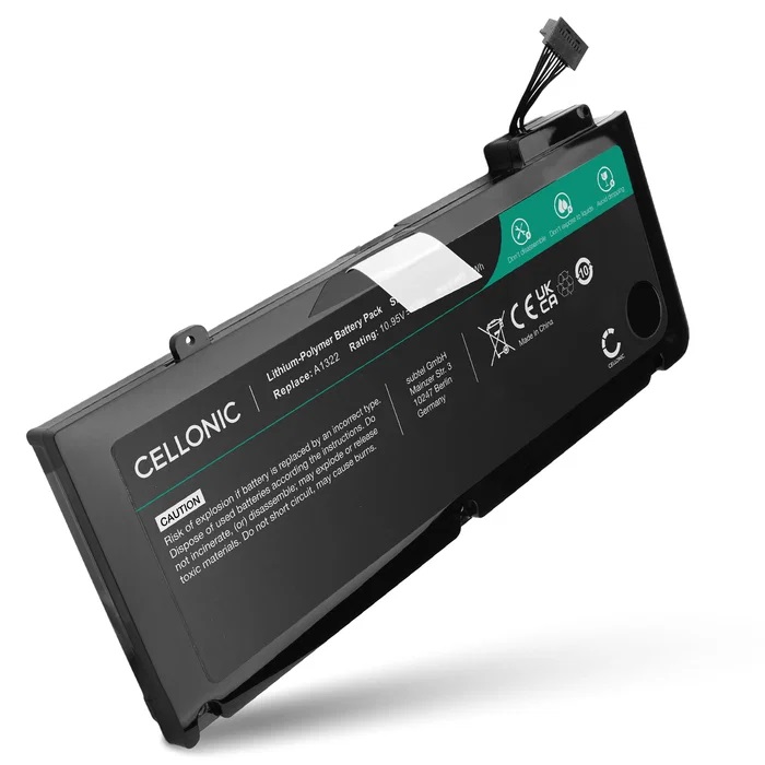 Batteri för Apple MacBook Pro 13 - A1278 2009, 2010, 2011, 2012, Apple A1322 10.95V 5900mAh från CELLONIC