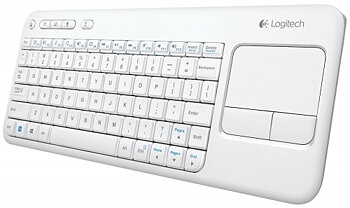 Logitech Wireless Touch Keyboard K400 Plus White