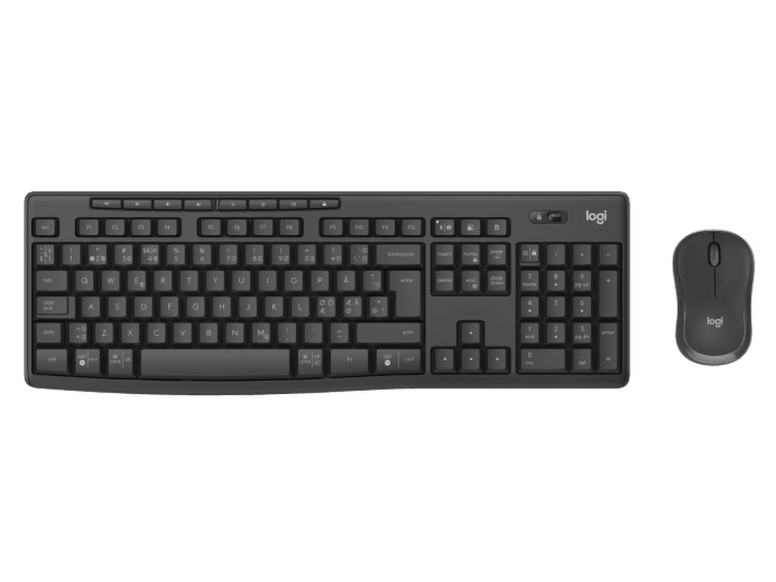 (920-012072 )Logitech MK370 Combo Trådlös (graphite) Logi Bolt, silent touch-teknologi- bluetooth, nordisk