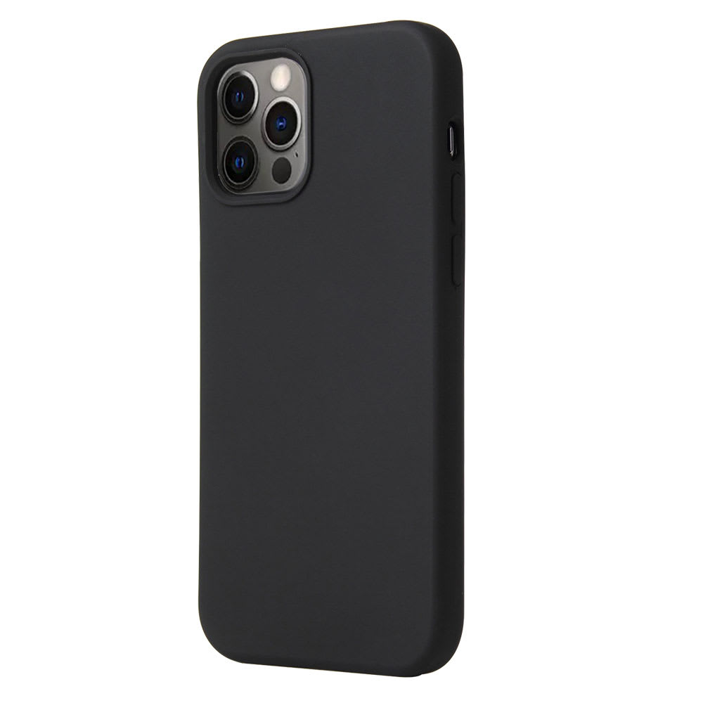 (936171 )Bakhölje för Apple iPhone 12 / iPhone 12 Pro - Silikon, svart fodral